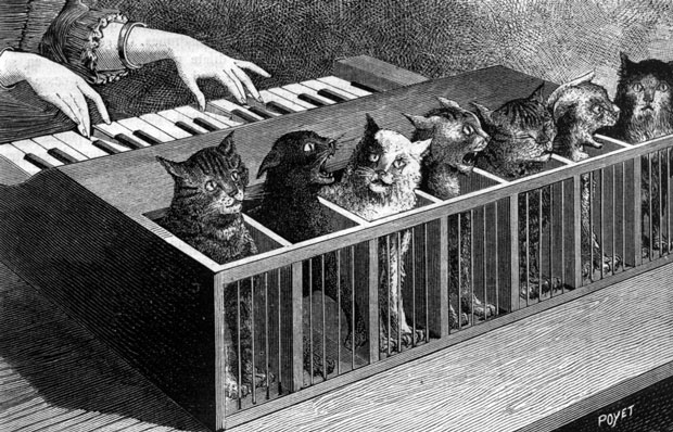 Konstigt faktum: Kattpianot var ett grymt instrument