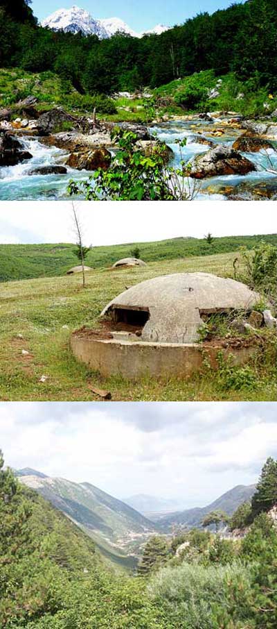 Fakta: Det finns många bunkrar i Albanien