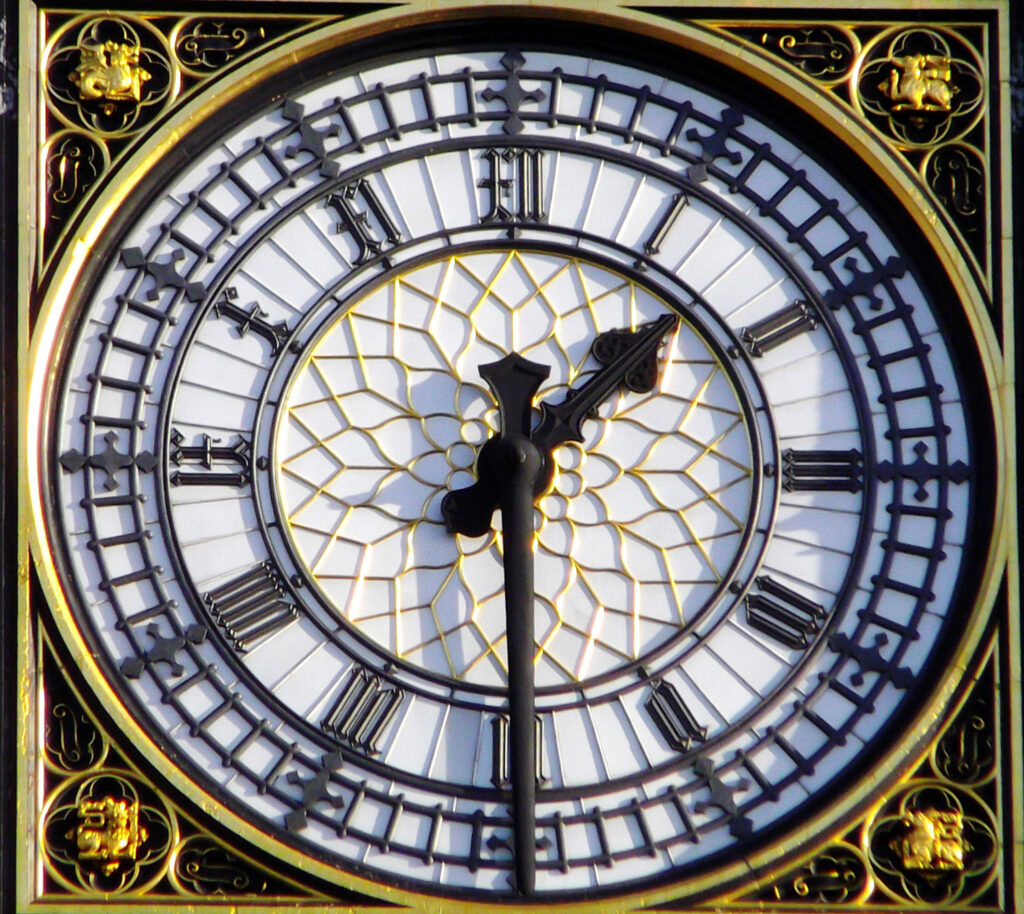 The clock face of Big Ben is 7 meters in diameter
