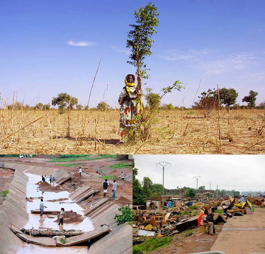 Fakta: Burkina Faso rammes ofte af naturkatastrofer som tørke og oversvømmelser.