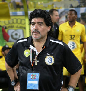Fakta: Maradona under Champions League-finalen i 2012.