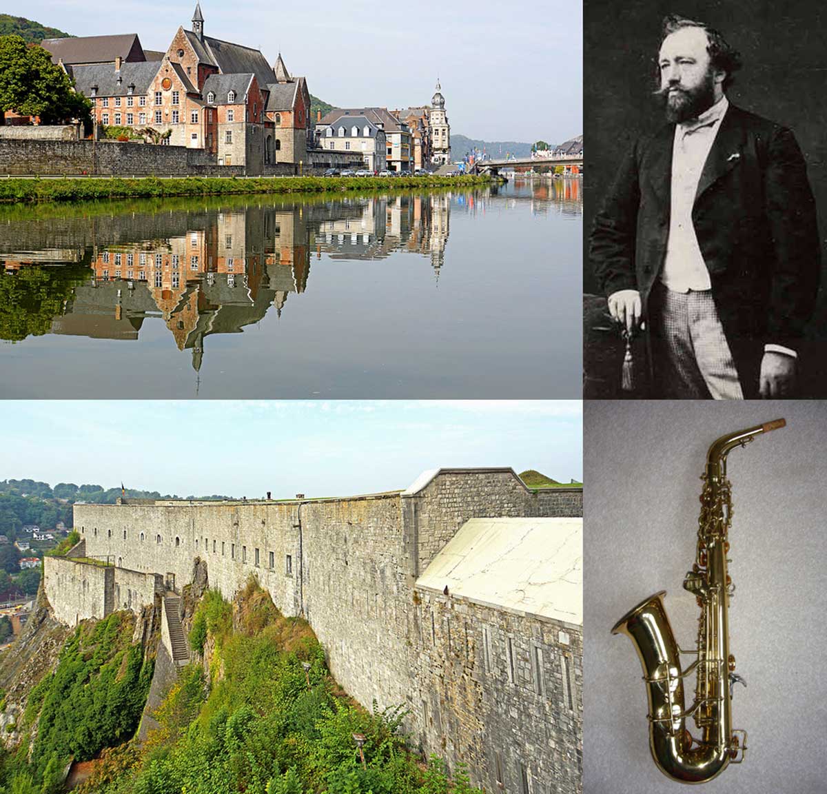 Fakta: Adolphe Sax, som uppfann saxofonen, kom från staden Dinant i Belgien