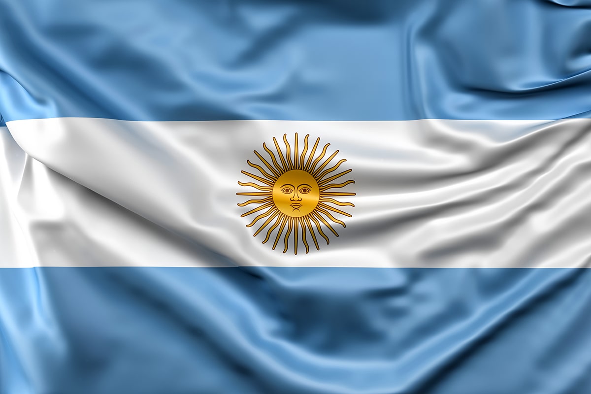 Die Flagge von Argentinien