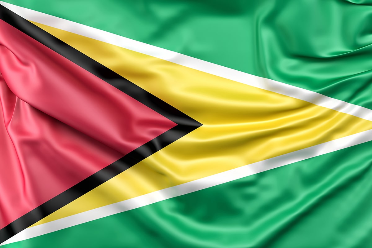 The flag of Guyana