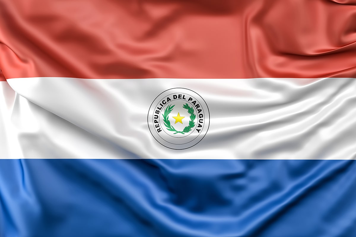 The flag of Paraguay