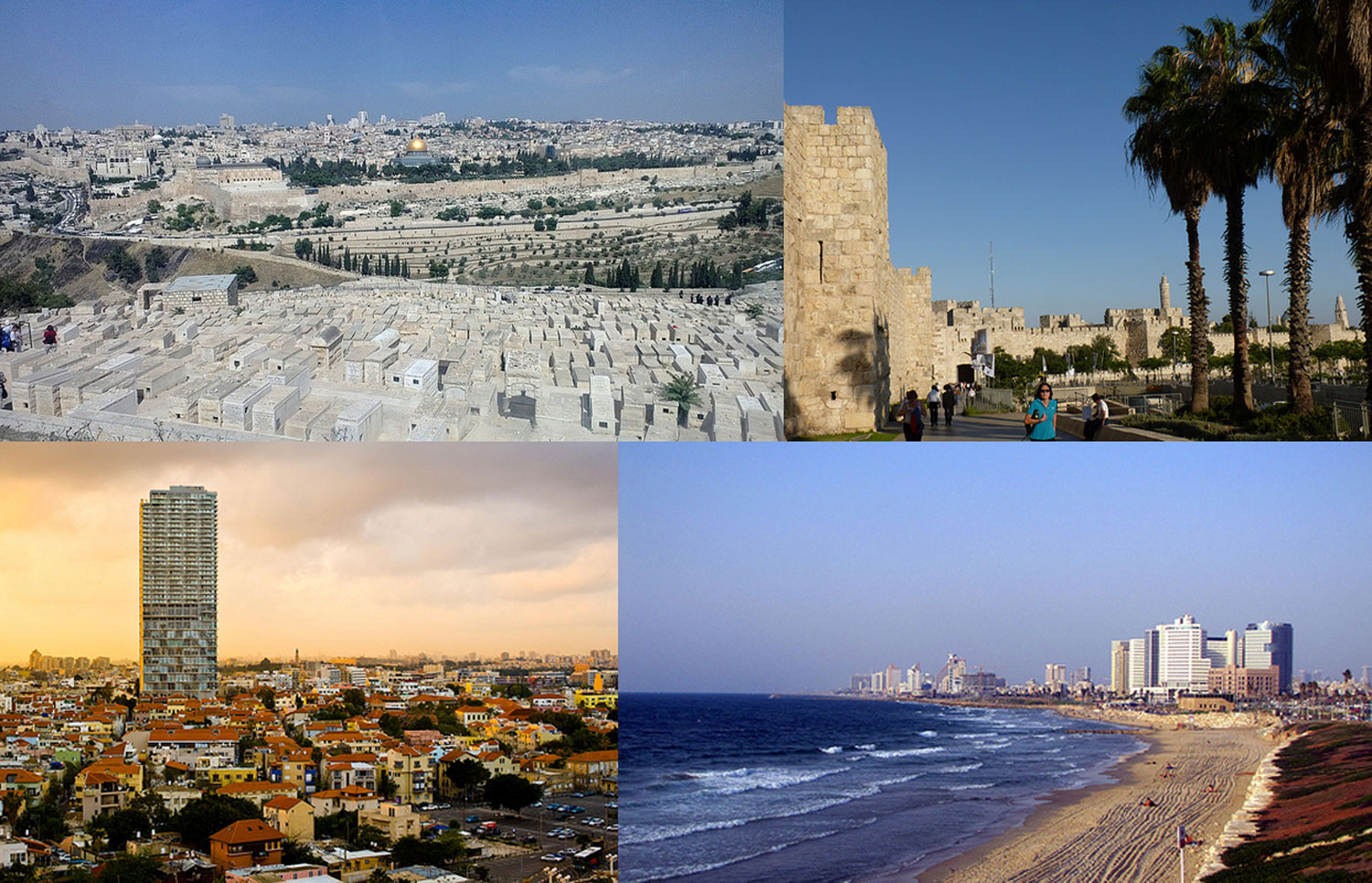 Tatsache: Jerusalem und Tel Aviv sind die 2 größten Städte Israels