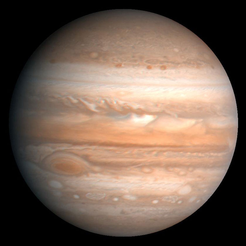 Jupiter is de vijfde planeet in het zonnestelsel en ook de grootste