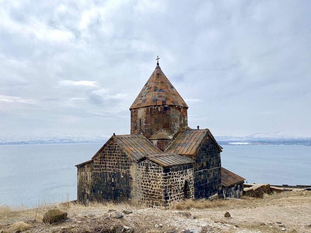 Sjön Sevan i Armenien