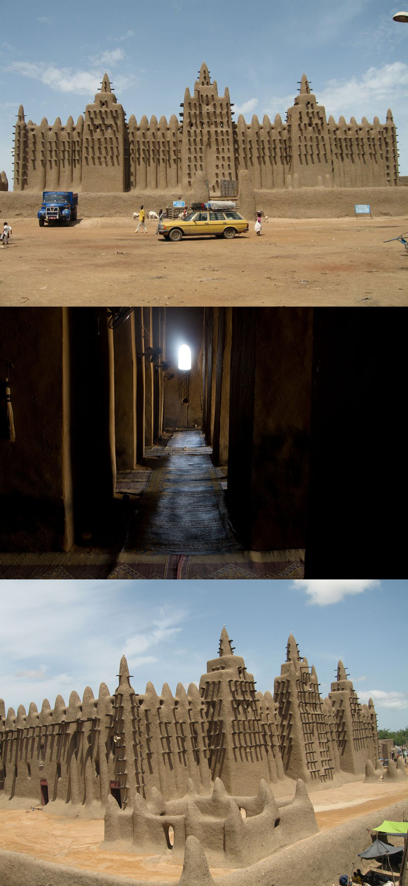 Fact: The mosque in Djenne, Mali is one of the largest earthen buildings in the world