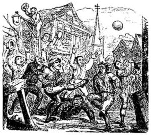 Medieval football was a noisy sport