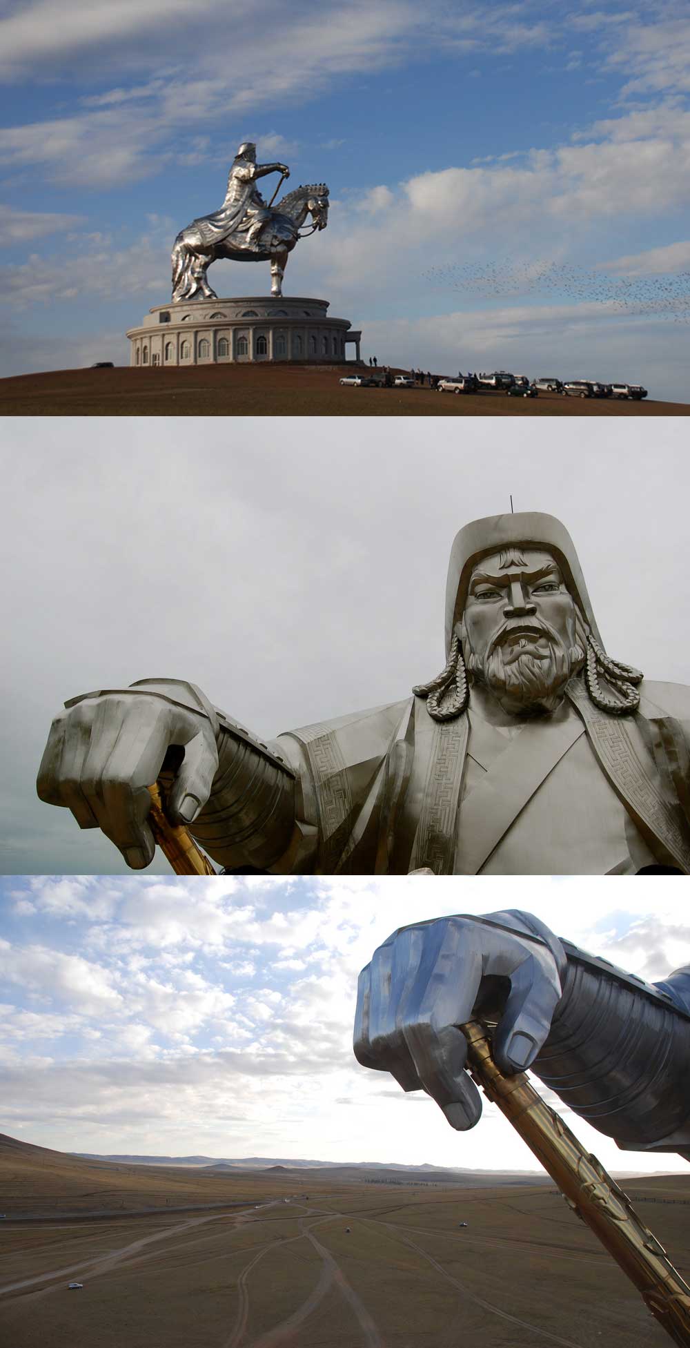 Tatsache: Die Dschingis-Khan-Statue sitzt auf der höchsten Pferdestatue der Welt, etwa 54 km von Ulan Bator entfernt.