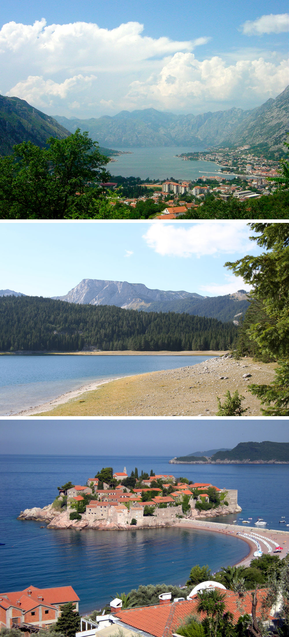 Fakta: Montenegros landskab er kendetegnet ved en kystlinje med bjerge.