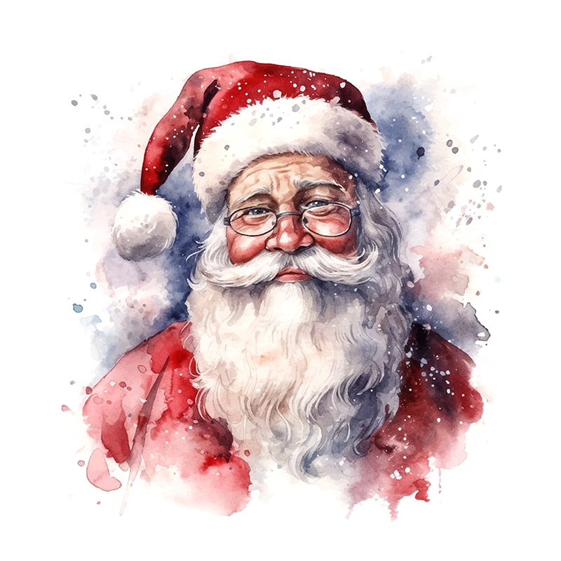 Weihnachtsmann, auch bekannt als Sankt Nikolaus oder Kris Kringle